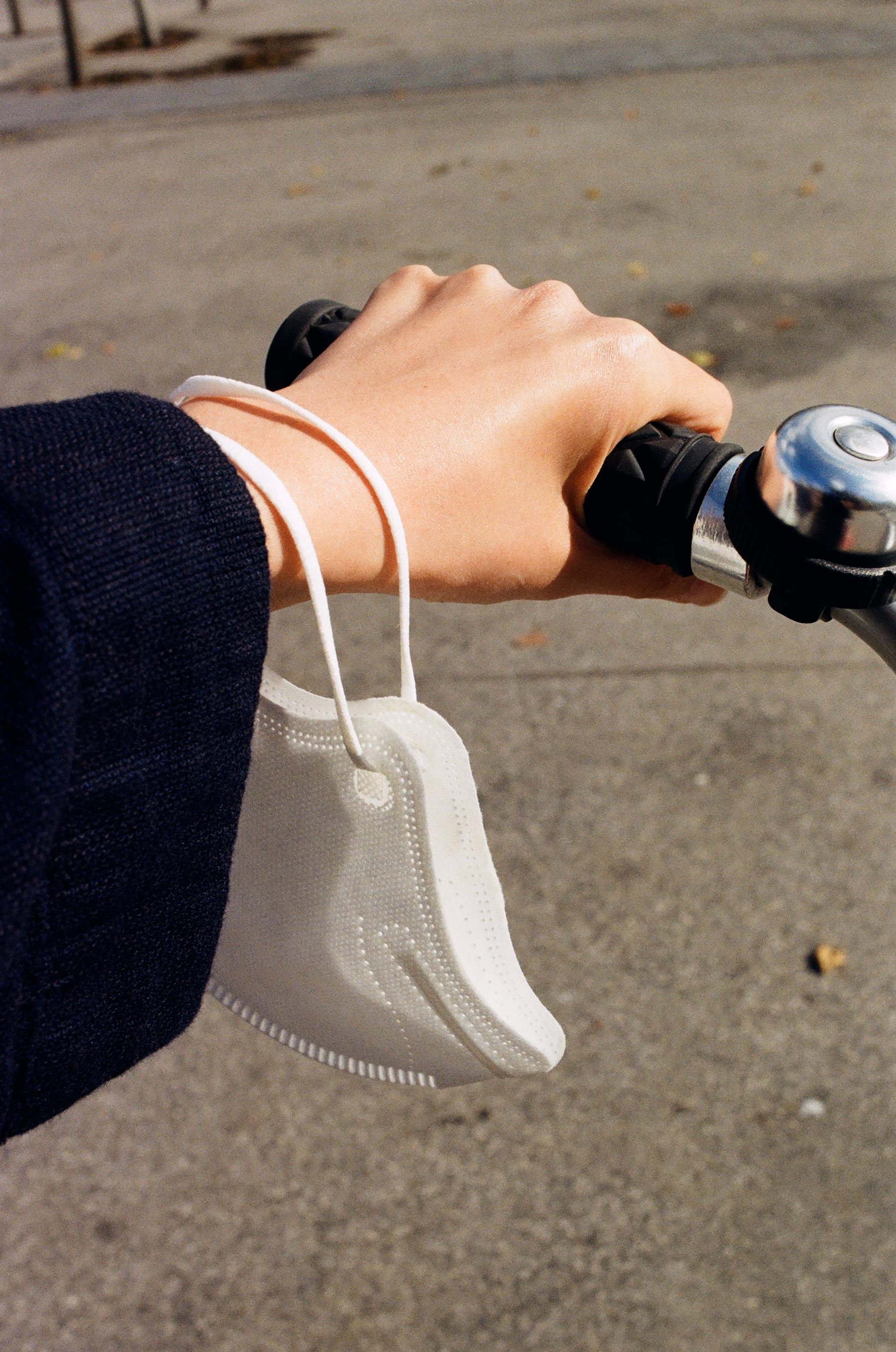 Mask, Hand, Bike